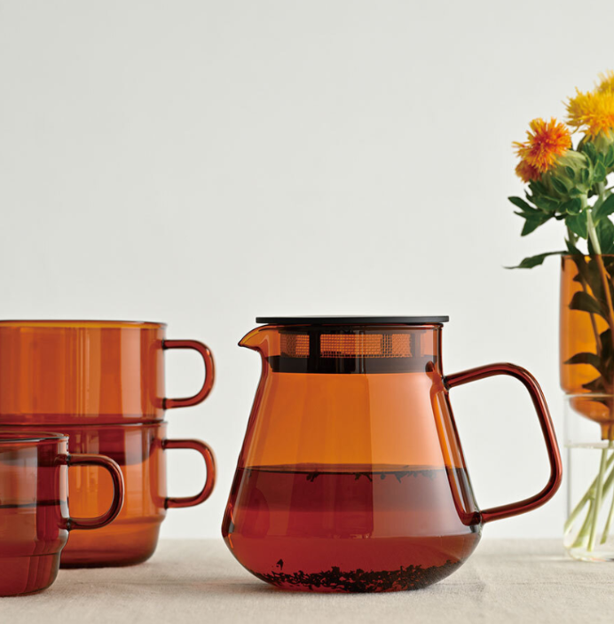 HARIO COLORS Tea & Coffee Server 600ml - Amber | Kaphiy GmbH