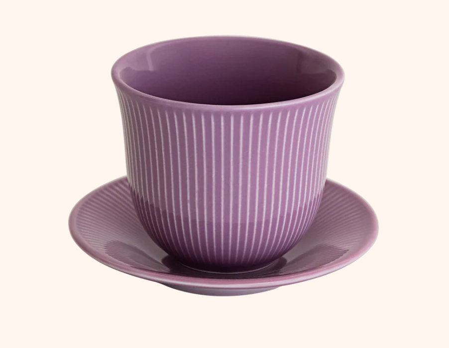 Loveramics 250 ml Embossed Tasting Cup and 13 cm Embossed Plate | Kaphiy GmbH