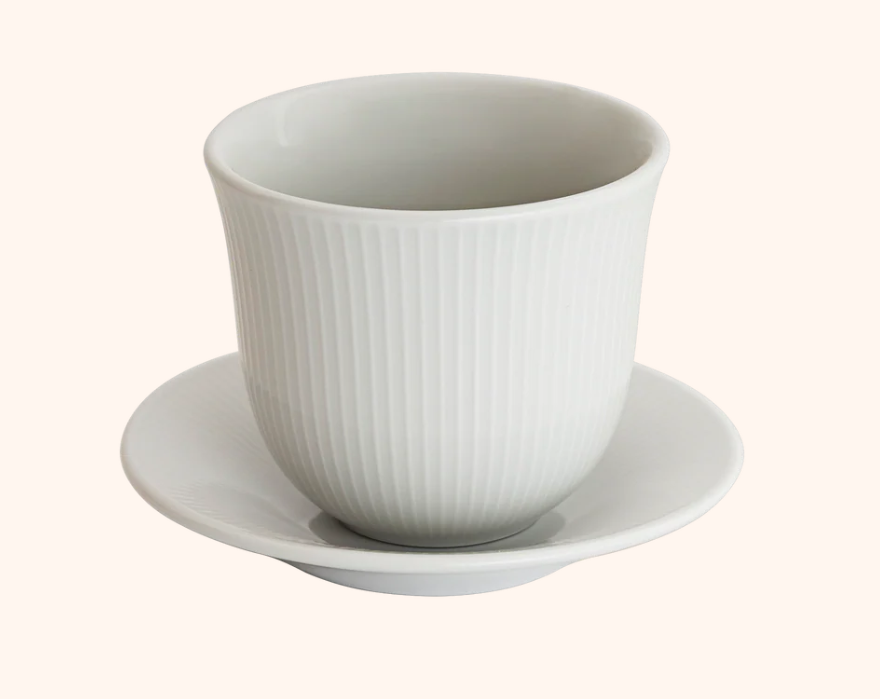 Loveramics 250 ml Embossed Tasting Cup and 13 cm Embossed Plate | Kaphiy GmbH