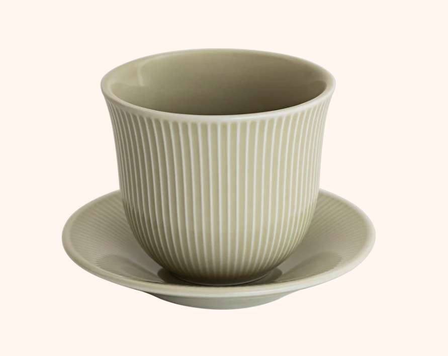 Loveramics 250 ml Embossed Tasting Cup and 13 cm Embossed Plate | Kaphiy GmbH