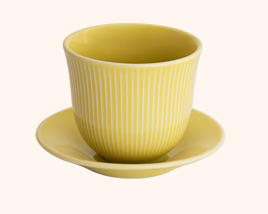 Loveramics 250 ml Embossed Tasting Cup and 13 cm Embossed Plate | Kaphiy GmbH