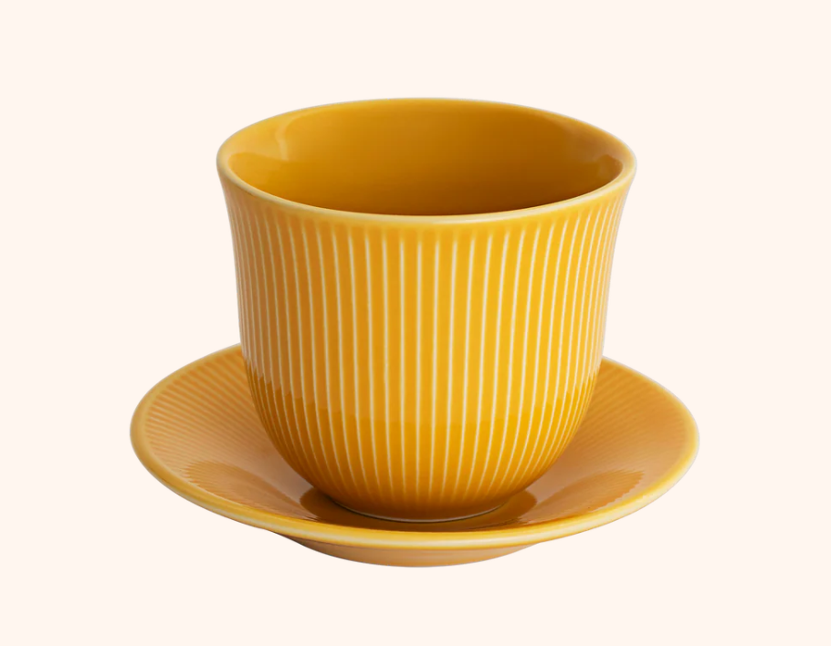 Loveramics 250 ml Embossed Tasting Cup and 13 cm Embossed Plate | Kaphiy GmbH