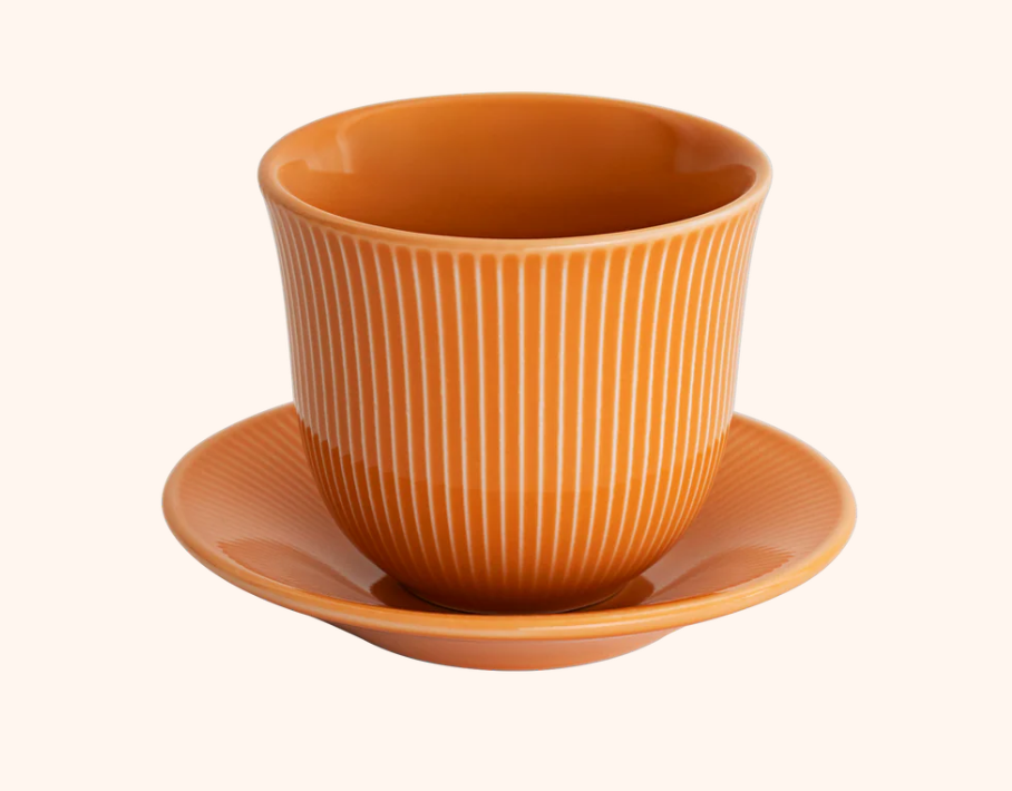 Loveramics 250 ml Embossed Tasting Cup and 13 cm Embossed Plate | Kaphiy GmbH