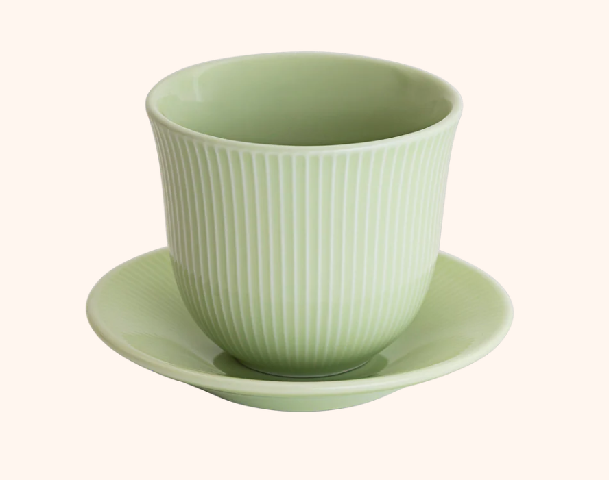 Loveramics 250 ml Embossed Tasting Cup and 13 cm Embossed Plate | Kaphiy GmbH