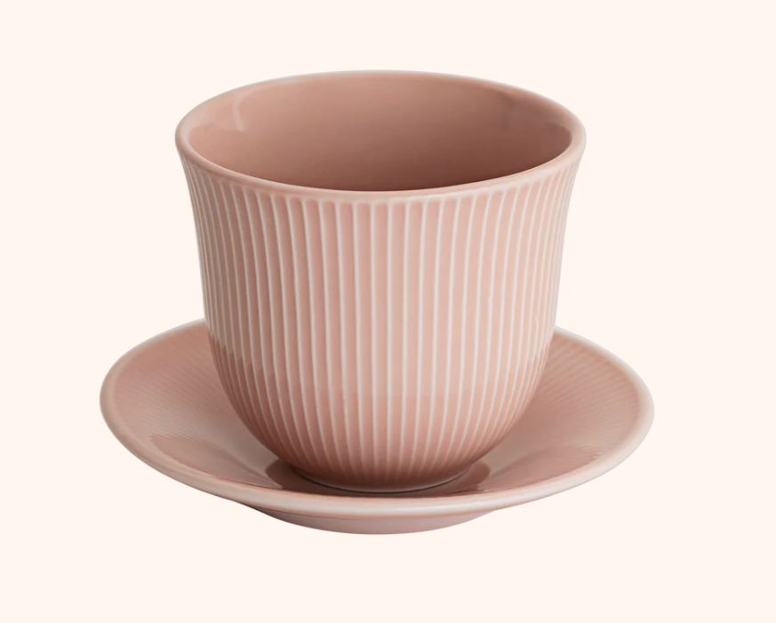 Loveramics 250 ml Embossed Tasting Cup and 13 cm Embossed Plate | Kaphiy GmbH