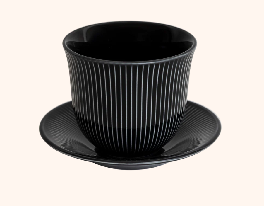 Loveramics 250 ml Embossed Tasting Cup and 13 cm Embossed Plate | Kaphiy GmbH