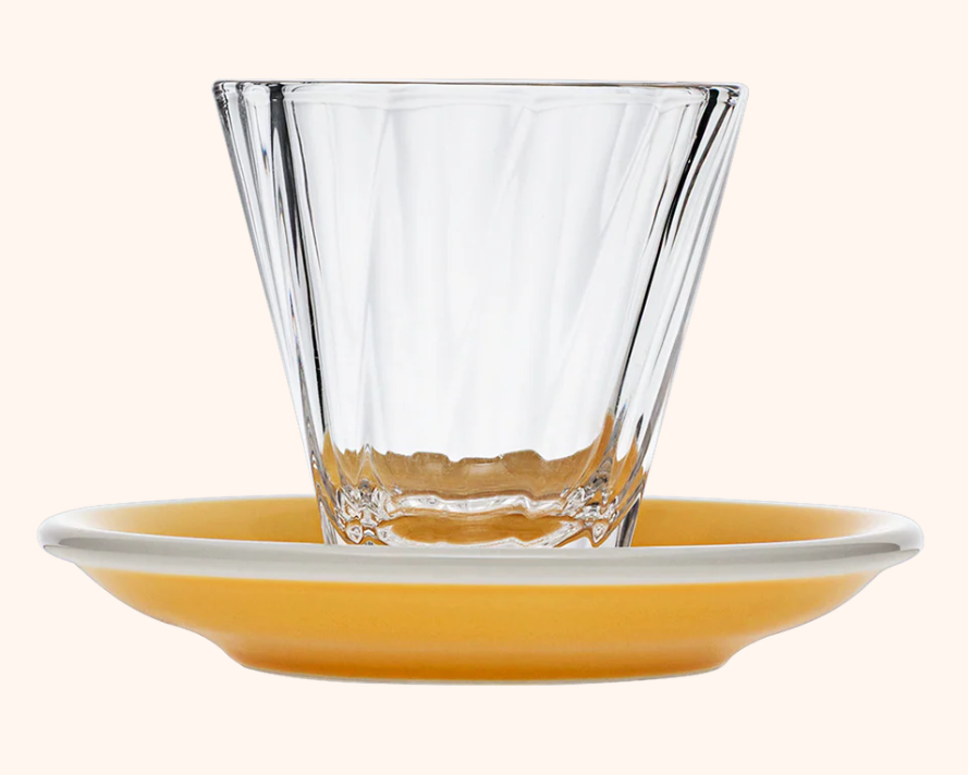 Loveramics 70 ml Twisted Espresso Glass with 11.5 cm Saucer | Kaphiy GmbH