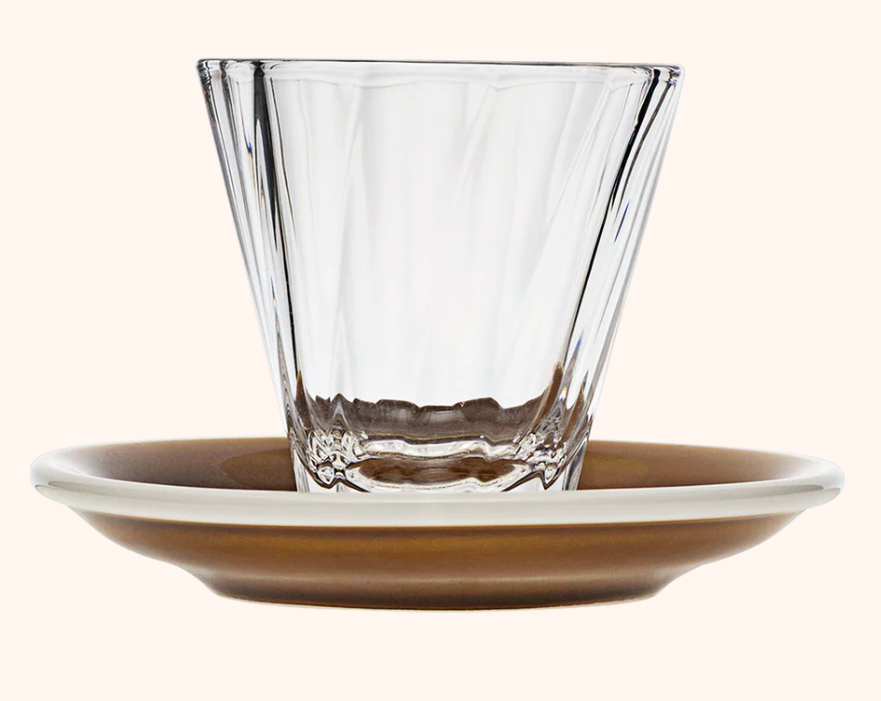 Loveramics 70 ml Twisted Espresso Glass with 11.5 cm Saucer | Kaphiy GmbH