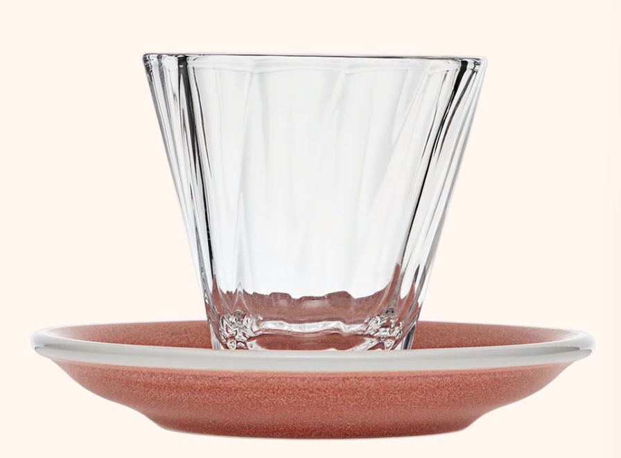 Loveramics 180 ml Twisted Cappuccino Glass with 14.5 cm Shared Saucer | Kaphiy GmbH