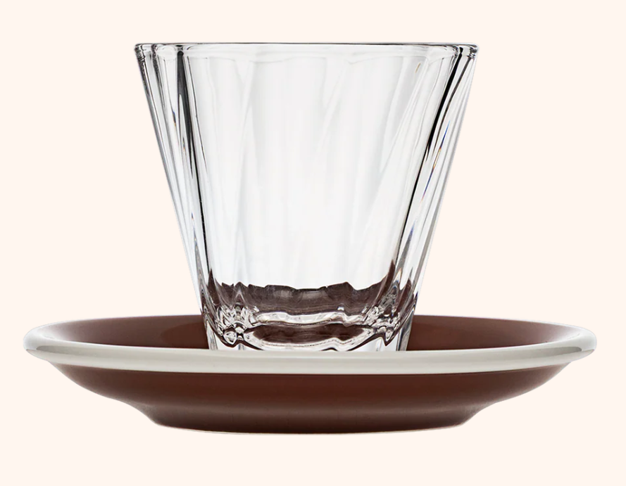 Loveramics 70 ml Twisted Espresso Glass with 11.5 cm Saucer | Kaphiy GmbH