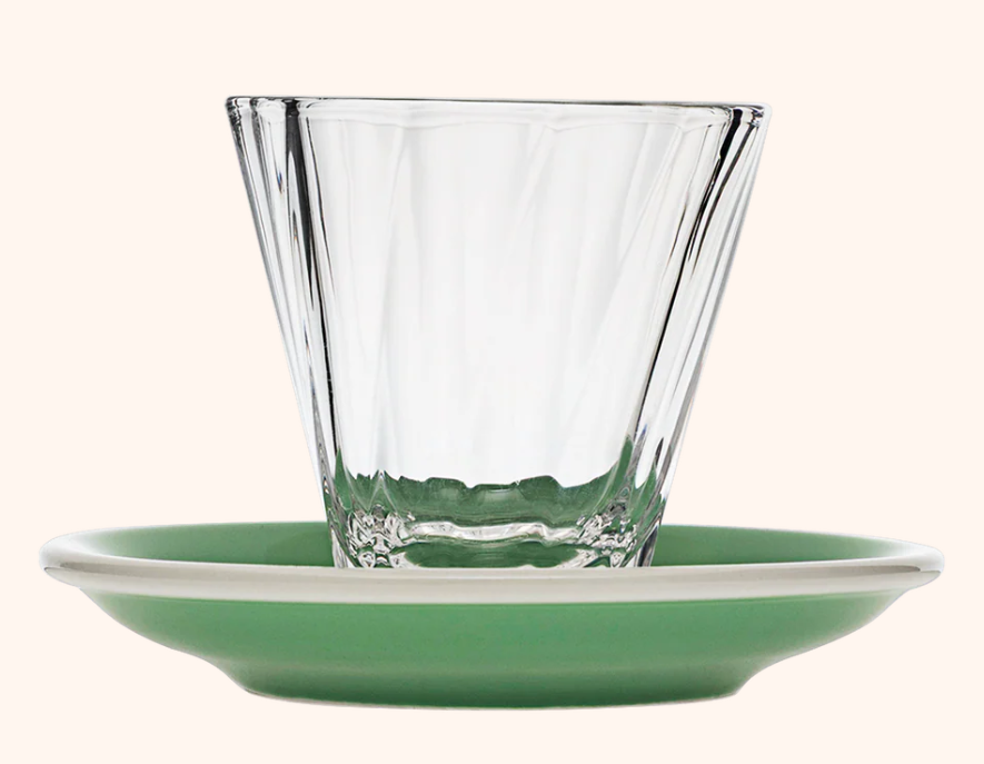 Loveramics 70 ml Twisted Espresso Glass with 11.5 cm Saucer | Kaphiy GmbH