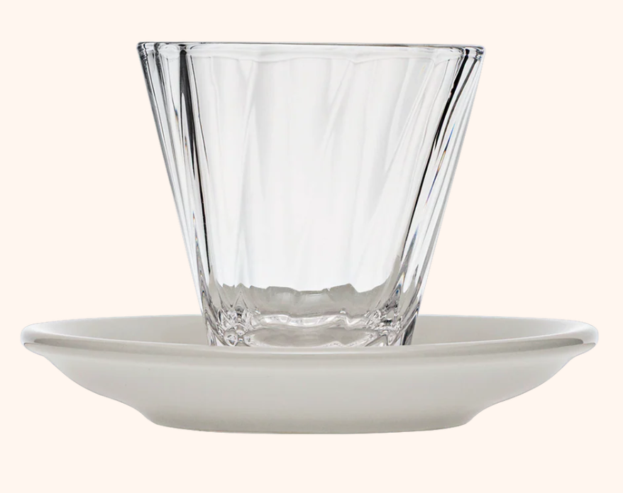 Loveramics 70 ml Twisted Espresso Glass with 11.5 cm Saucer | Kaphiy GmbH