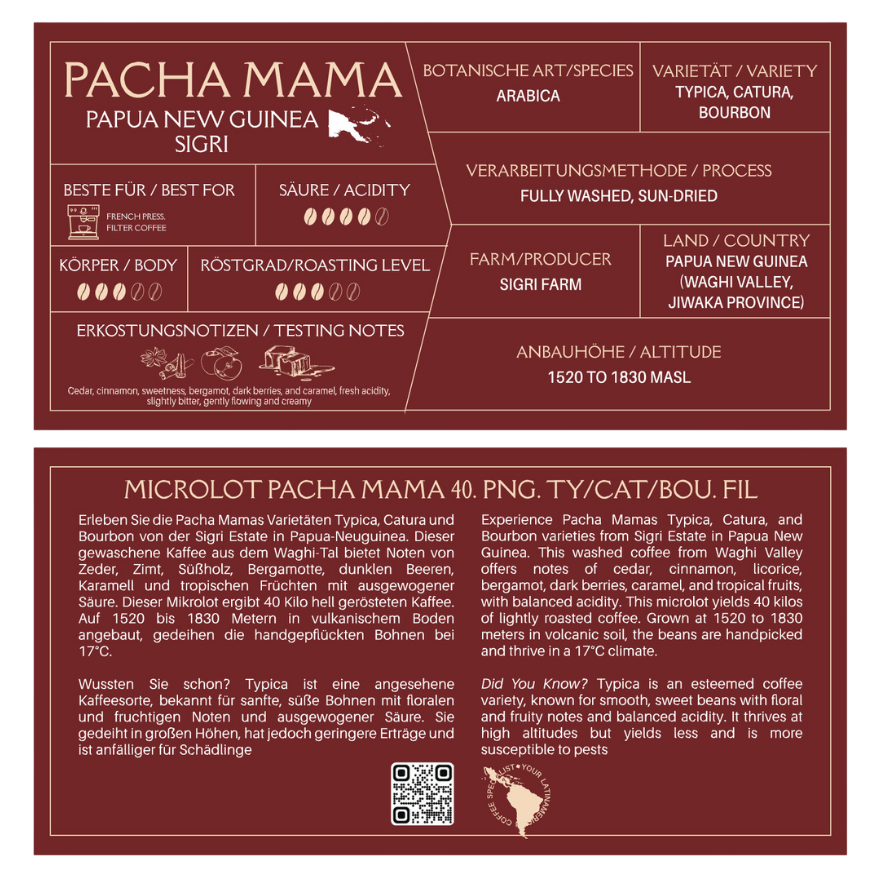 Kaphiy Pacha Mama (Papa new Guinea) beans 350g