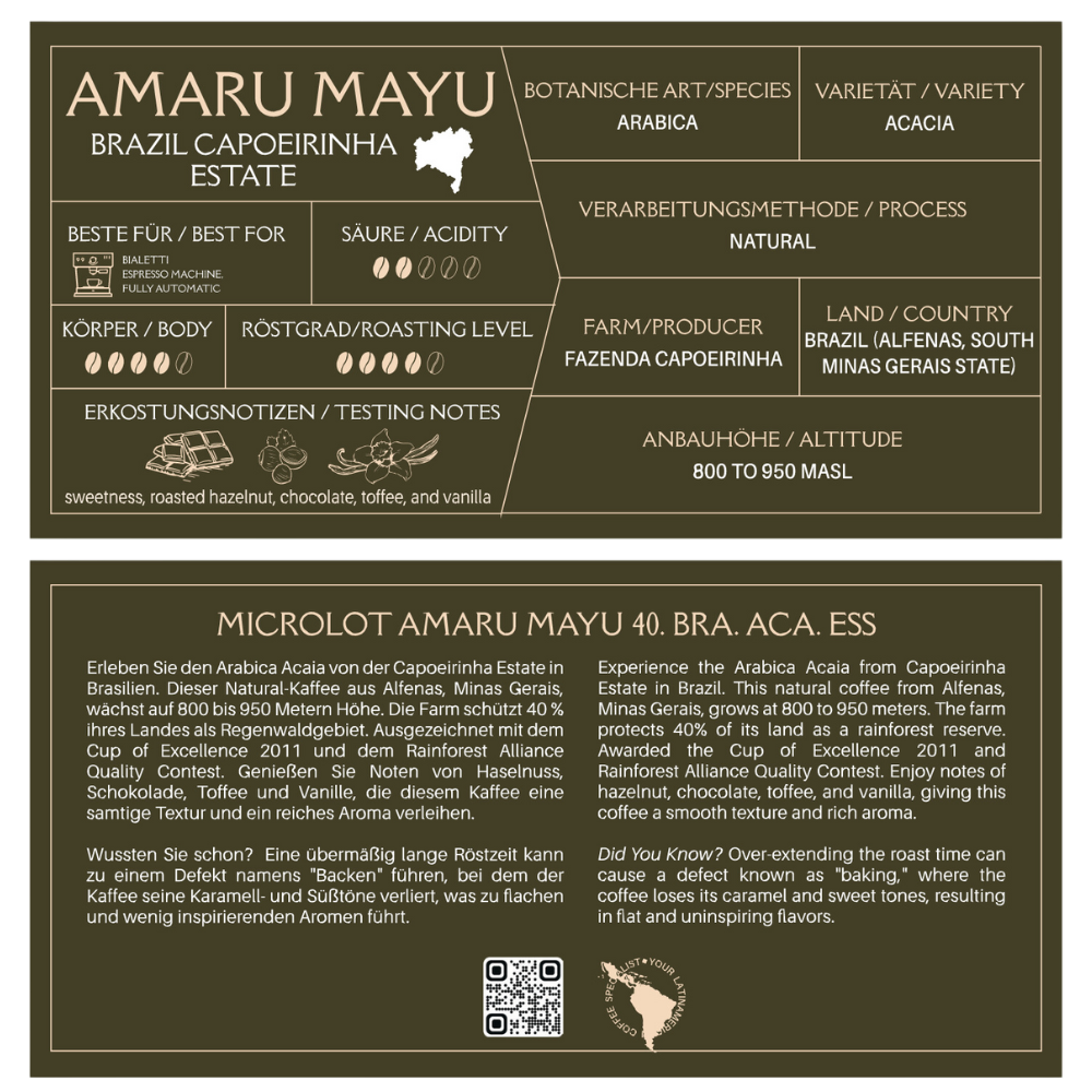 Kaphiy Amaru Mayu (Brazil) beans 350g